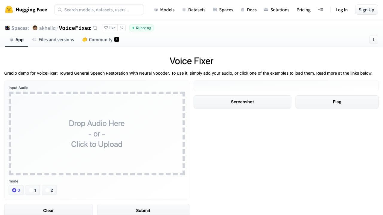 hugging_face_voice_fixer_voicefixer_audio_restoration-image